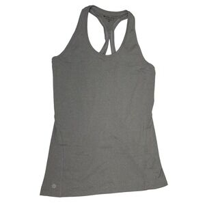 Athleta Tank‎ Top Women's XS Gray Activewear Workout  Racerback Athletic